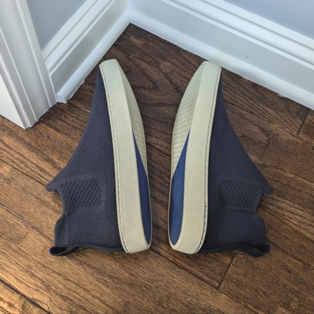 Rothy's Women's Navy Blue Chelsea Boot Slip On Sneaker Shoes Size 8 - Picture 5 of 10